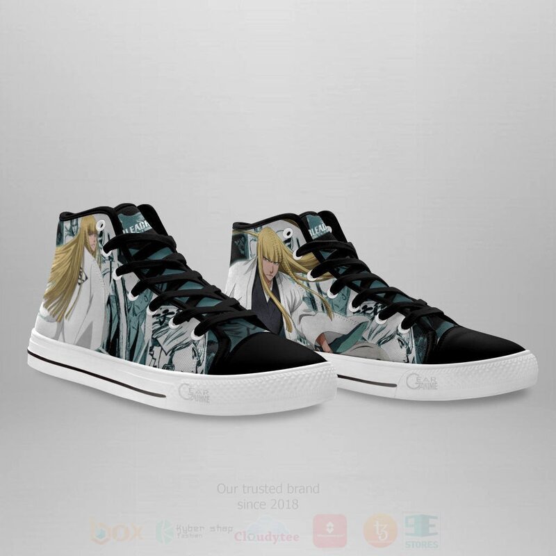 BEST Hirako Shinji Custom Bleach Anime High Top Canvas Sneakers 4 Hirako Shinji Custom Bleach Anime High Top Shoes 1 2 3