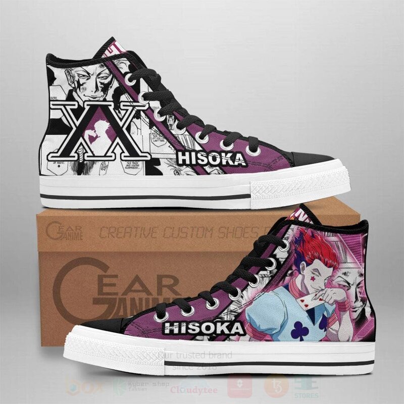 Hisoka Magician Custom Manga Anime Hunter X Hunter High Top Shoes