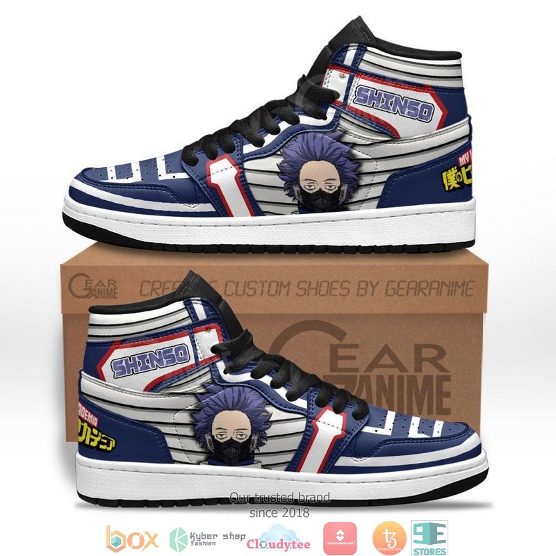 Hitoshi Shinso Anime My Hero Academia Air Jordan High top shoes
