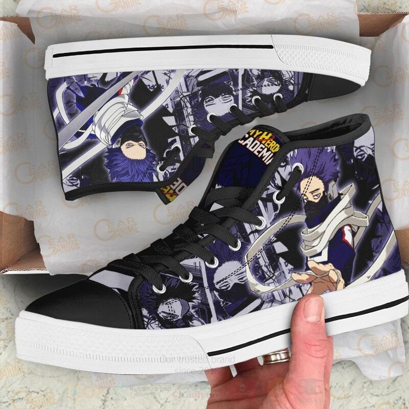 Hitoshi Shinso Custom Anime My Hero Academia High Top Shoes 1