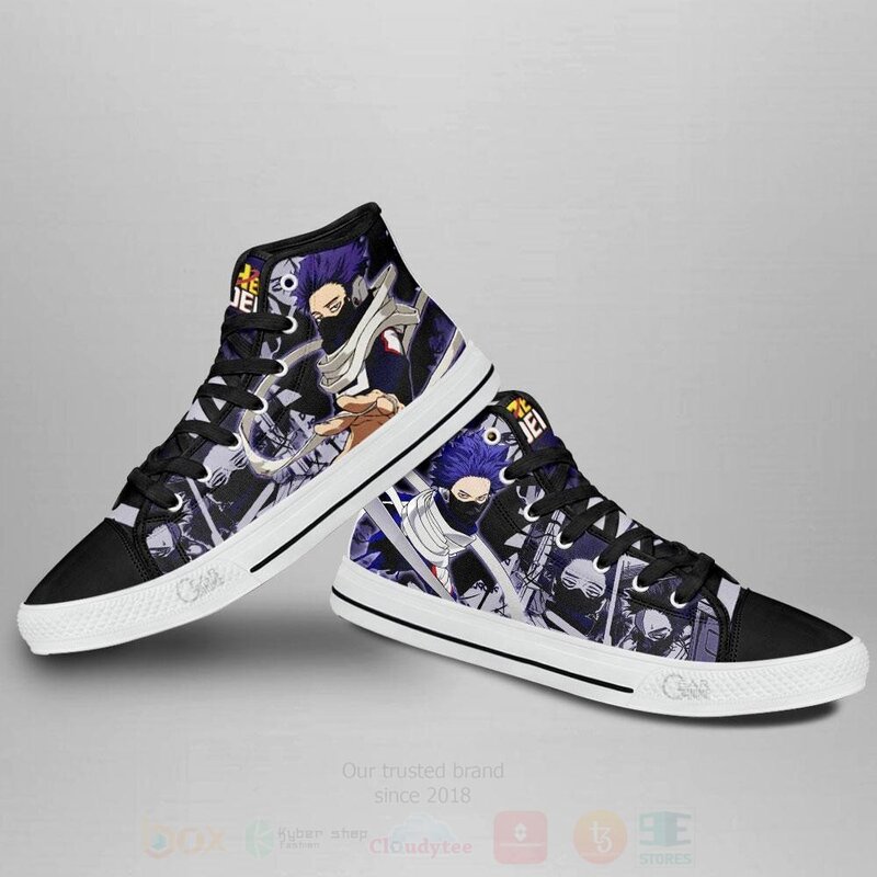BEST Hitoshi Shinso Custom Anime My Hero Academia High Top Canvas Sneakers 3 Hitoshi Shinso Custom Anime My Hero Academia High Top Shoes 1 2