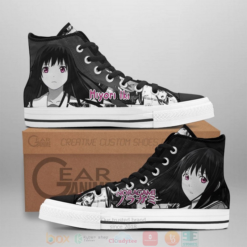 Hiyori Iki Noragami Anime Canvas High Top Shoes