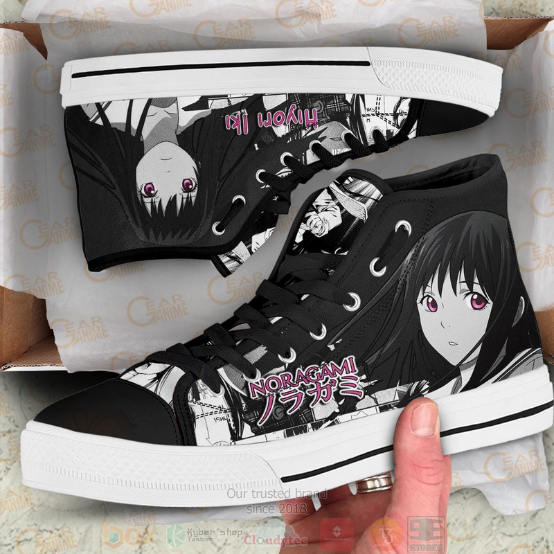 Hiyori Iki Noragami Anime Canvas High Top Shoes 1