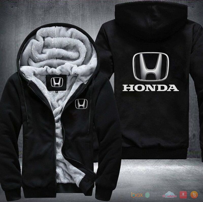 Honda Fleece Hoodie Jacket 2 Honda Fleece Hoodie Jacket 1