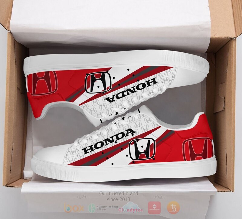 Honda Red White Stan Smith low top shoes