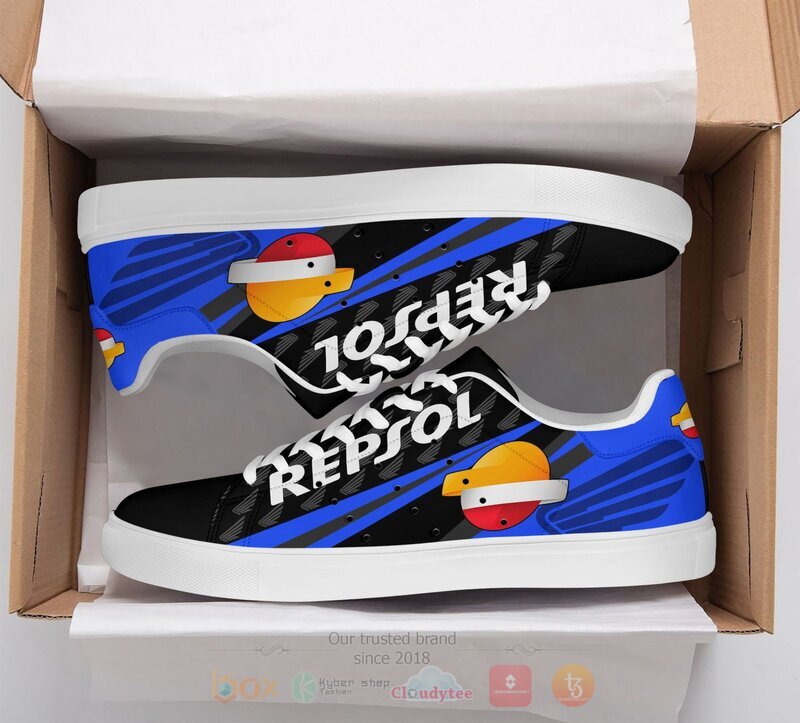 Honda Repsol Black Blue Stan Smith low top shoes