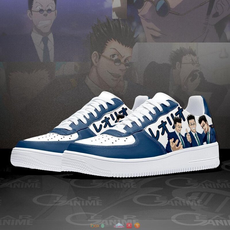 HxH Leorio Hunter X Hunter Anime Nike Air Force Shoes 1 2