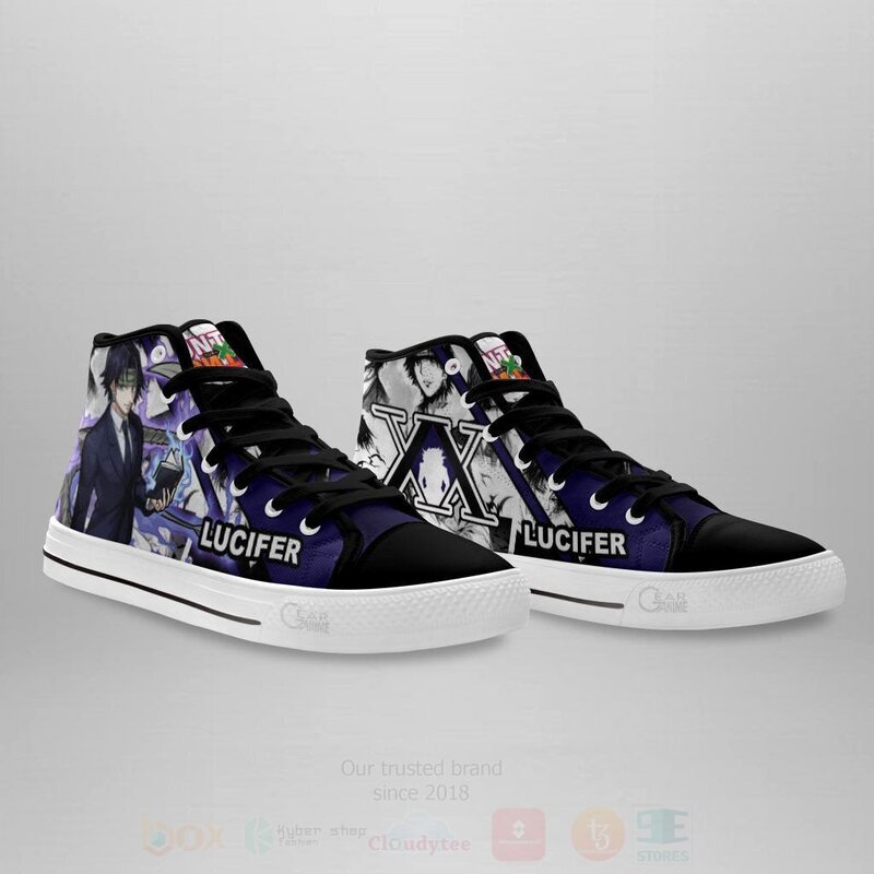 HxH Lucilfer Custom Manga Anime Hunter X Hunter High Top Shoes 1 2