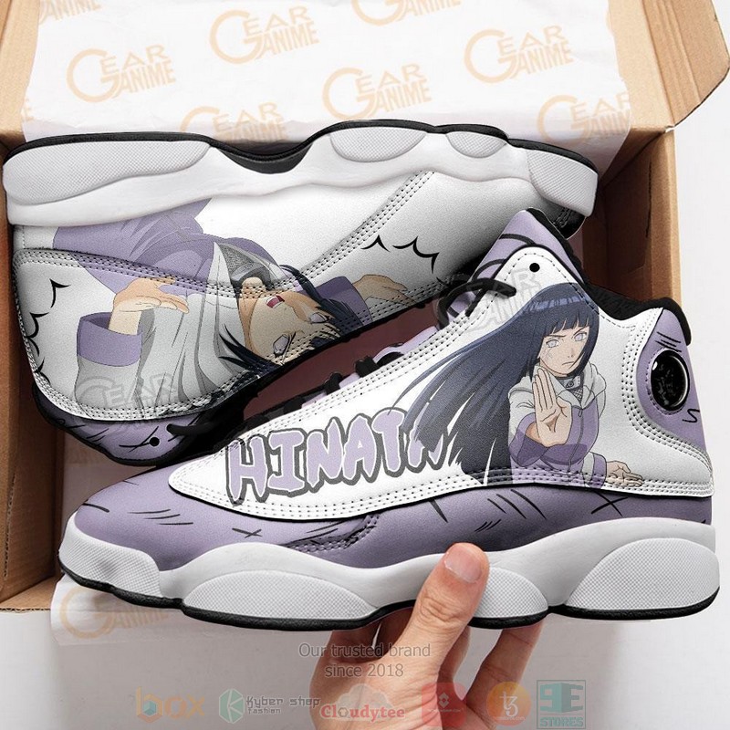 Hyuga Hinata Anime Air Jordan 13 Sneaker Shoes 4 Hyuga Hinata Anime Air Jordan 13 Shoes 1 2 3