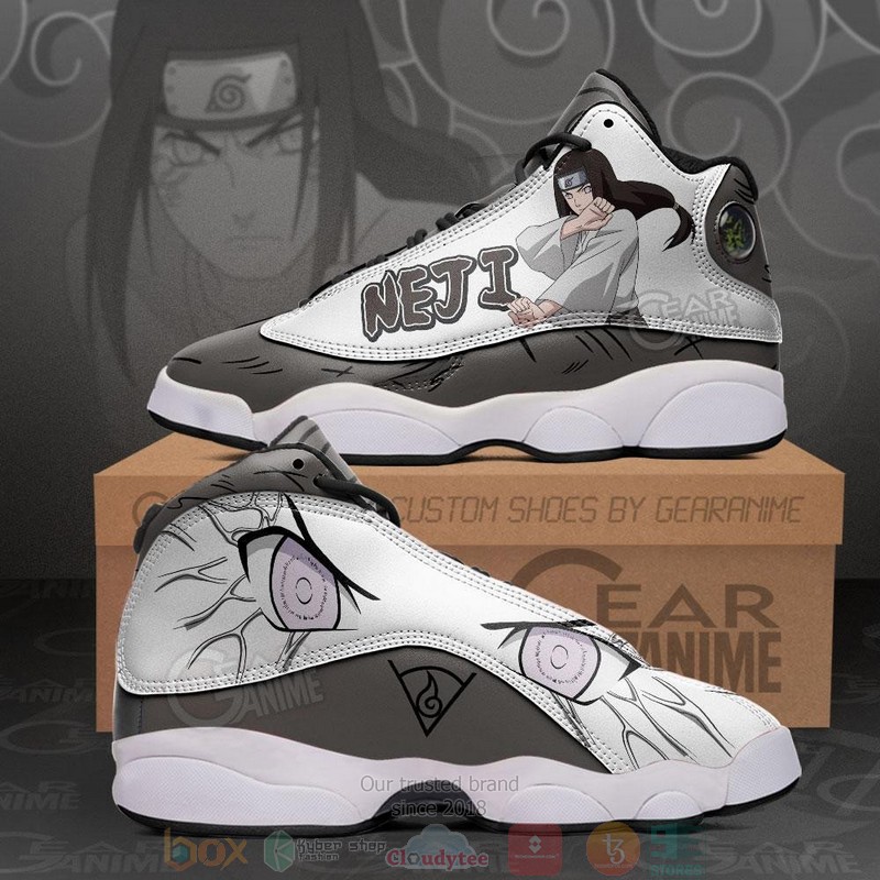 Hyuga Neji Naruto Anime Air Jordan 13 Sneaker Shoes 1 Hyuga Neji Naruto Anime Air Jordan 13 Shoes