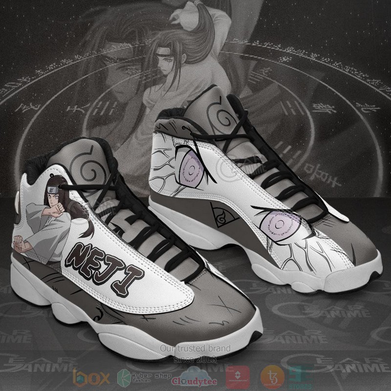 Hyuga Neji Naruto Anime Air Jordan 13 Sneaker Shoes 2 Hyuga Neji Naruto Anime Air Jordan 13 Shoes 1