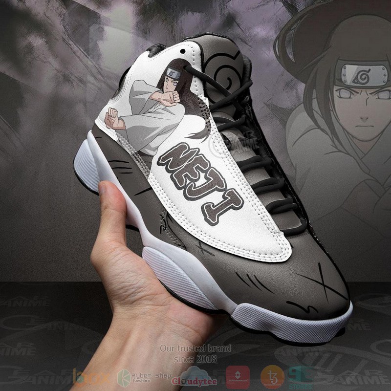 Hyuga Neji Naruto Anime Air Jordan 13 Sneaker Shoes 3 Hyuga Neji Naruto Anime Air Jordan 13 Shoes 1 2