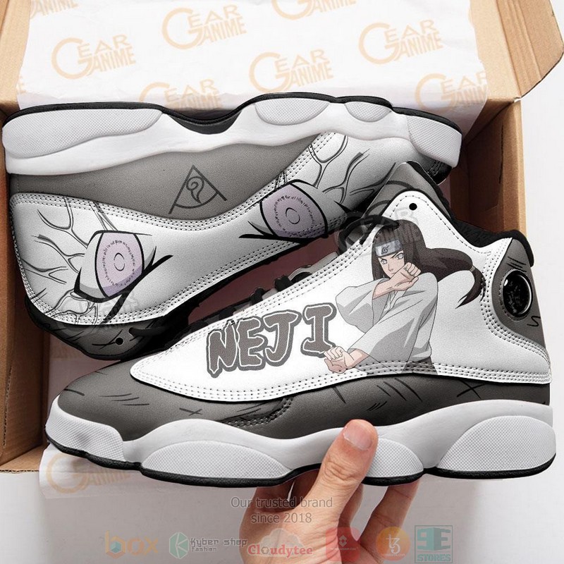 Hyuga Neji Naruto Anime Air Jordan 13 Sneaker Shoes 4 Hyuga Neji Naruto Anime Air Jordan 13 Shoes 1 2 3