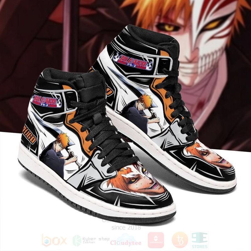 Ichigo Bleach Anime Air Jordan High Top Shoes 1