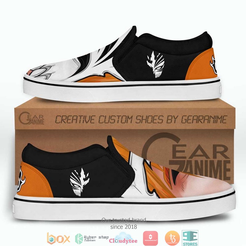 Ichigo Hollow Anime Bleach Slip On Sneakers Shoes 4 Ichigo Hollow Anime Bleach Slip On Sneakers Shoes 1 2 3