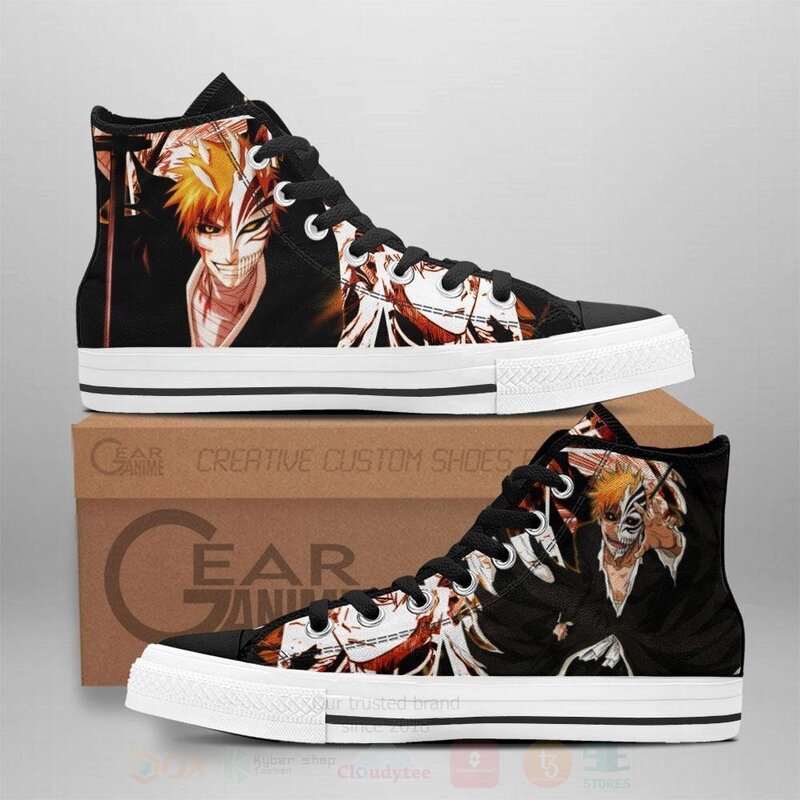 Ichigo Kurosaki Hollow Custom Bleach Anime High Top Shoes