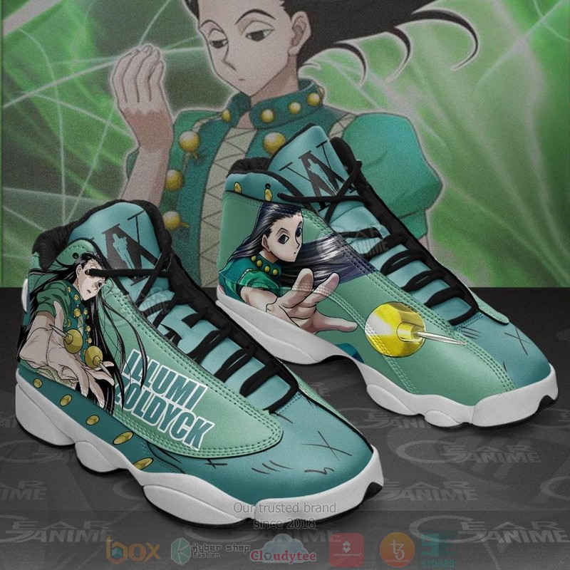 Illumi Zoldyck Anime Hunter X Hunter Air Jordan 13 Sneaker Shoes 2 Illumi Zoldyck Anime Hunter X Hunter Air Jordan 13 Shoes 1