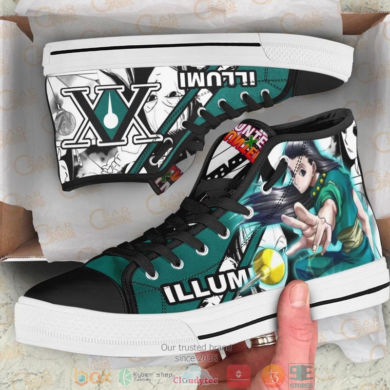 Illumi Zoldyck Hunter X Hunter High Top Canvas Shoes 1