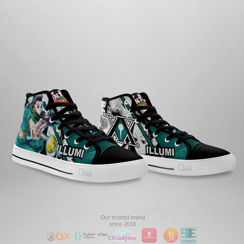 Illumi Zoldyck Hunter X Hunter High Top Canvas Shoes 4 Illumi Zoldyck Hunter X Hunter High Top Canvas Shoes 1 2 3