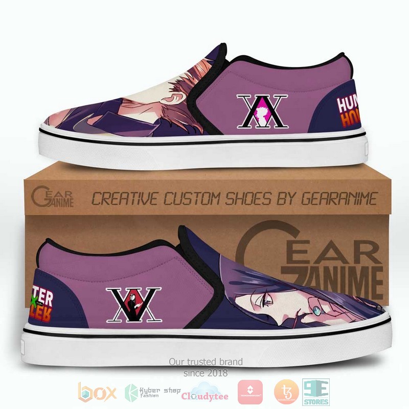 Illumi & Hisoka Anime Hunter x Hunter Slip-On Sneaker Shoes 3 Illumi Hisoka Anime Hunter x Hunter Slip On Shoes 1 2