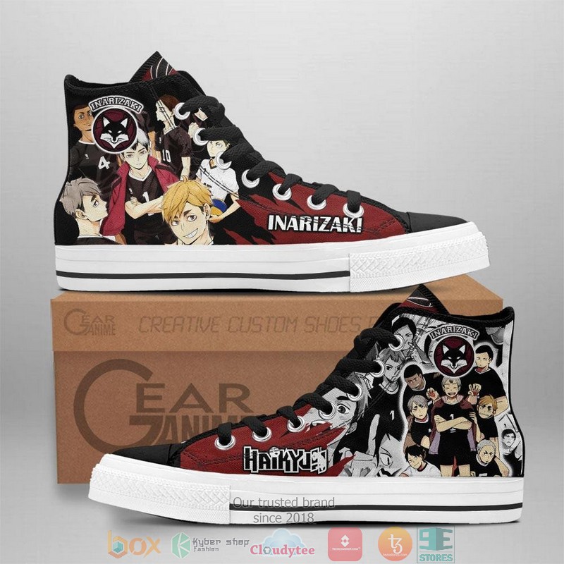 Inarizaki Haikyuu High Top Canvas Shoes