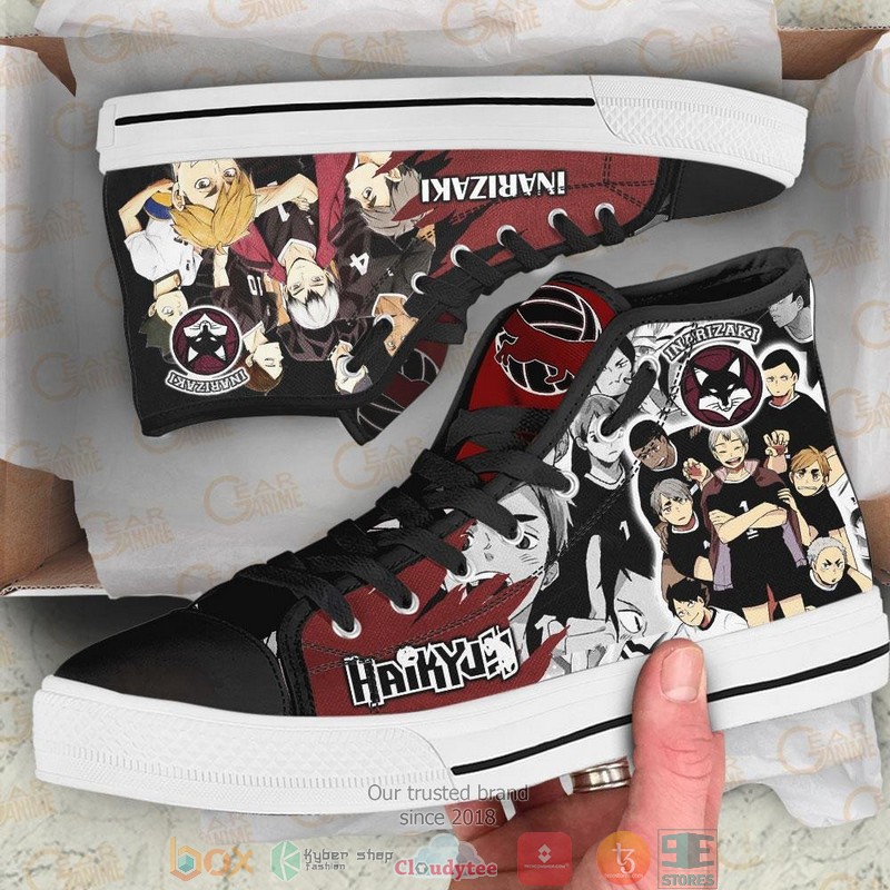 Inarizaki Haikyuu High Top Canvas Shoes 1