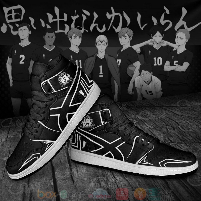 Inarizaki High Haikyuu Anime Air Jordan High Top Sneaker Shoes 3 Inarizaki High Haikyuu Anime Air Jordan High Top Shoes 1 2