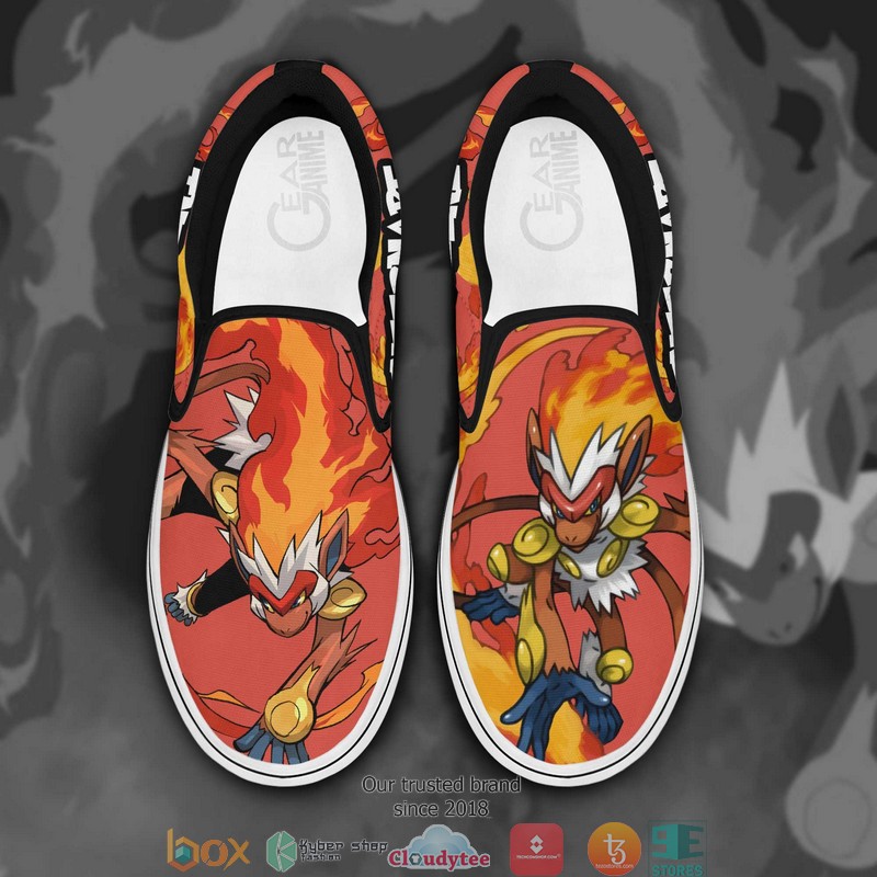 Infernape Pokemon Anime Slip On Sneakers Shoes