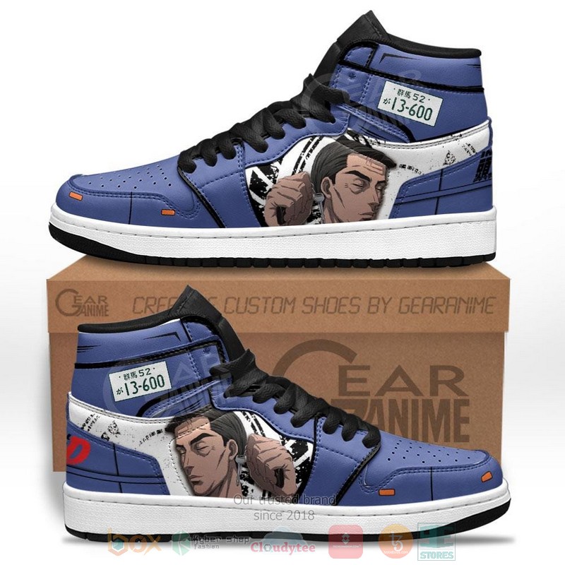 Initial D Bunta Fujiwara Anime Air Jordan high top shoes