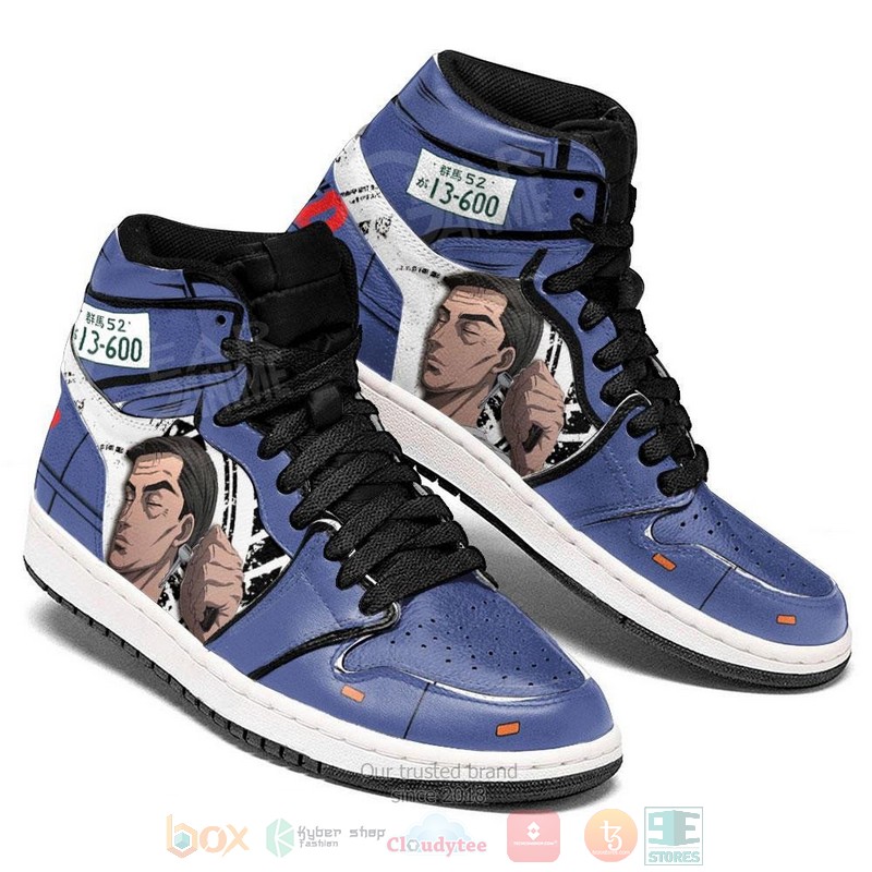 Initial D Bunta Fujiwara Anime Air Jordan high top shoes 1 2