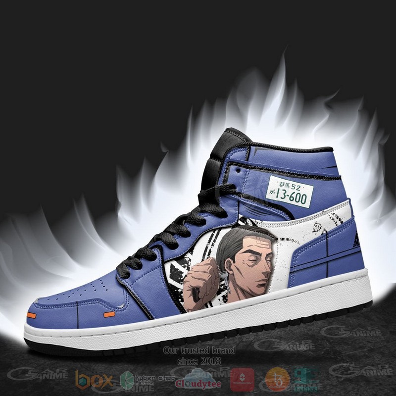 Initial D Bunta Fujiwara Anime Air Jordan high top shoes 1 2 3