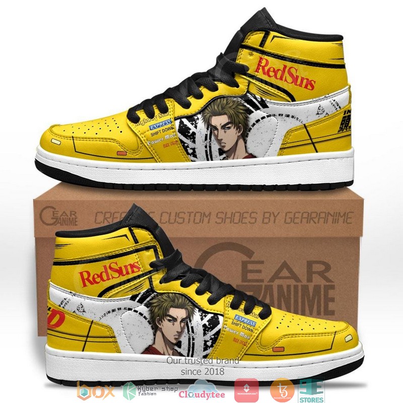 Initial D Kesuke Takahashi Anime Air Jordan High top shoes