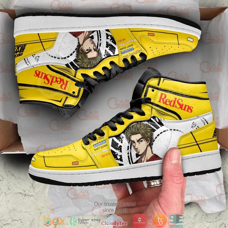 Initial D Kesuke Takahashi Anime Air Jordan High top shoes 1