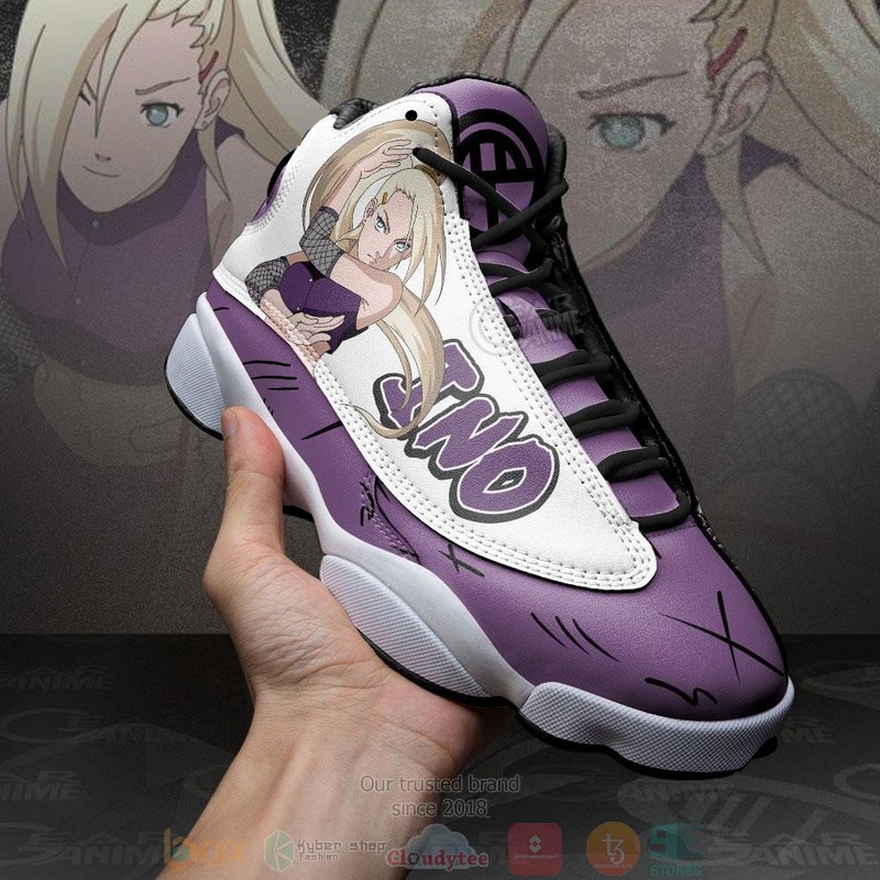 Ino Yamanaka Naruto Anime Air Jordan 13 Sneaker Shoes 3 Ino Yamanaka Naruto Anime Air Jordan 13 Shoes 1 2