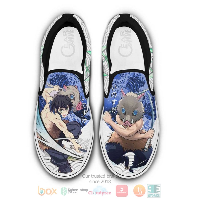 Inosuke Anime Demon Slayer Slip On Shoes