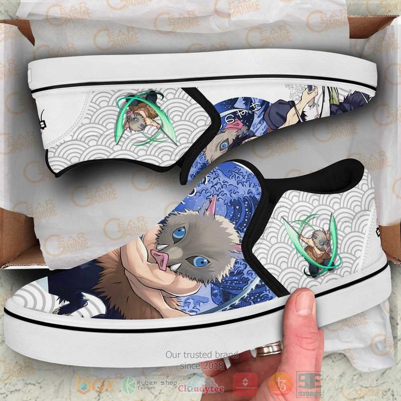 Inosuke Anime Demon Slayer Slip On Shoes 1