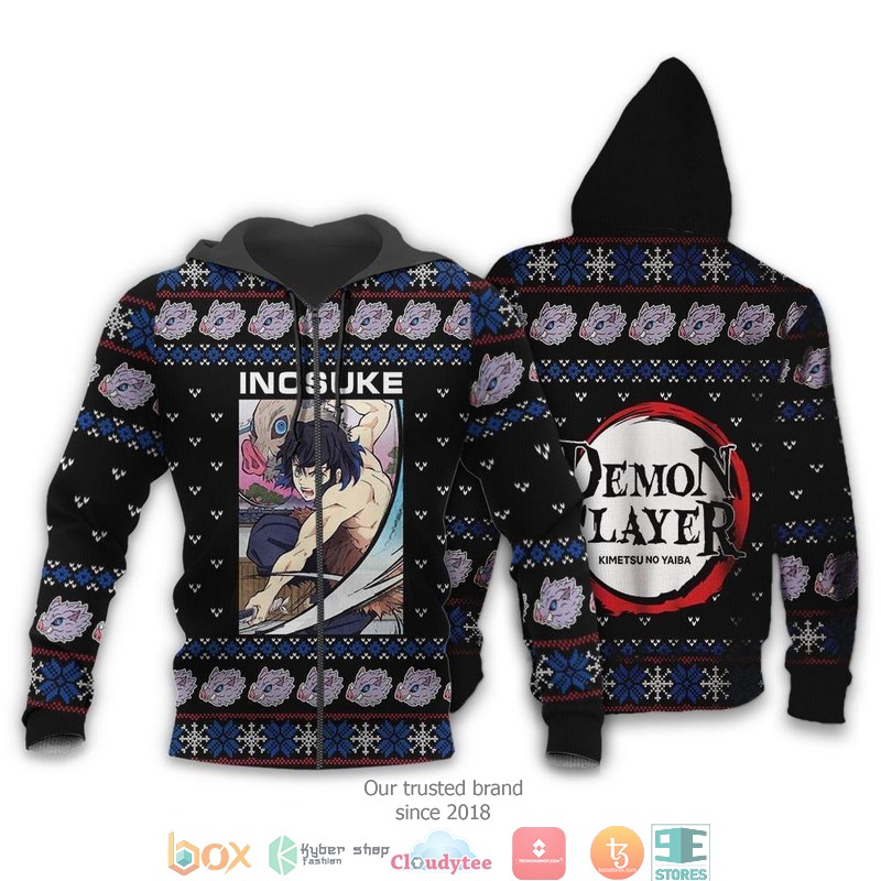Inosuke Demon Slayer Anime Clothes 3d shirt hoodie 1
