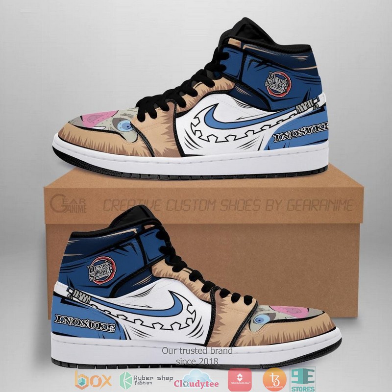 Inosuke Nichirin Blade Anime Demon Slayer Air Jordan High Top Shoes