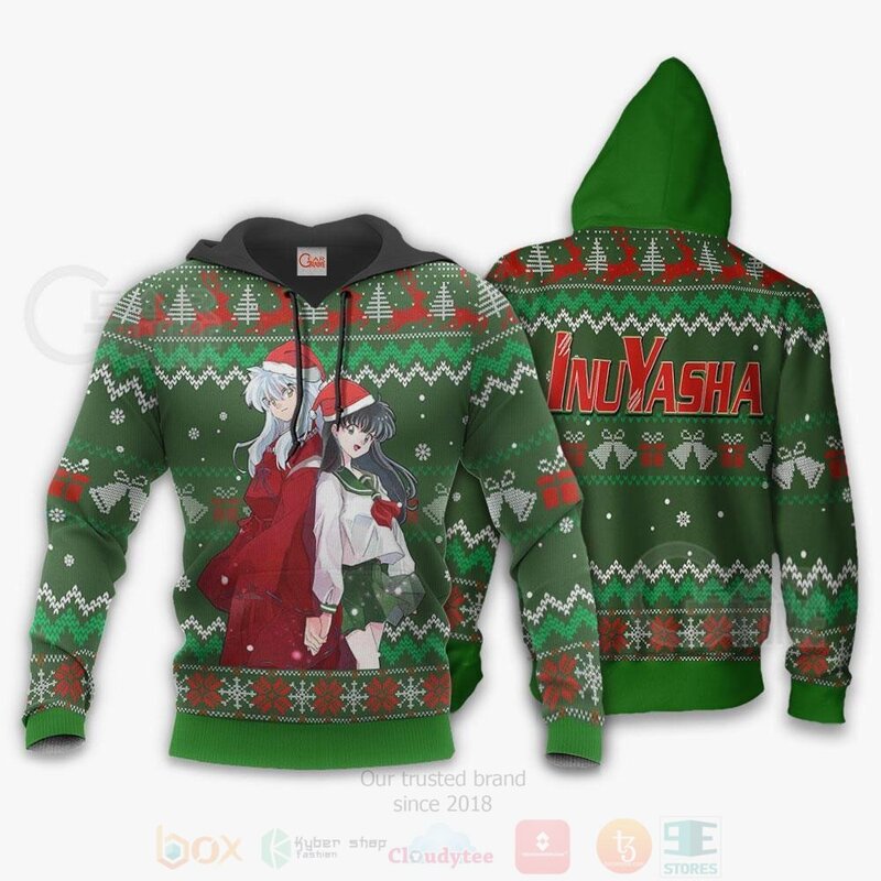 BEST Inuyasha and Kagome Inuyasha Anime 3D Hoodie, T-Shirt 3 Inuyasha and Kagome Inuyasha Anime 3D Hoodie Shirt 1 2