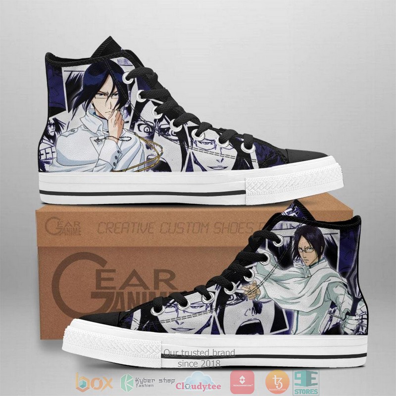 Ishida Uryu Bleach High Top Canvas Shoes