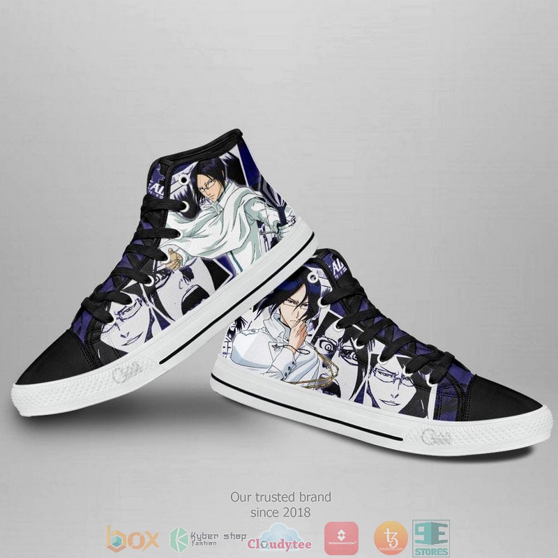 Ishida Uryu Bleach High Top Canvas Shoes 4 Ishida Uryu Bleach High Top Canvas Shoes 1 2 3