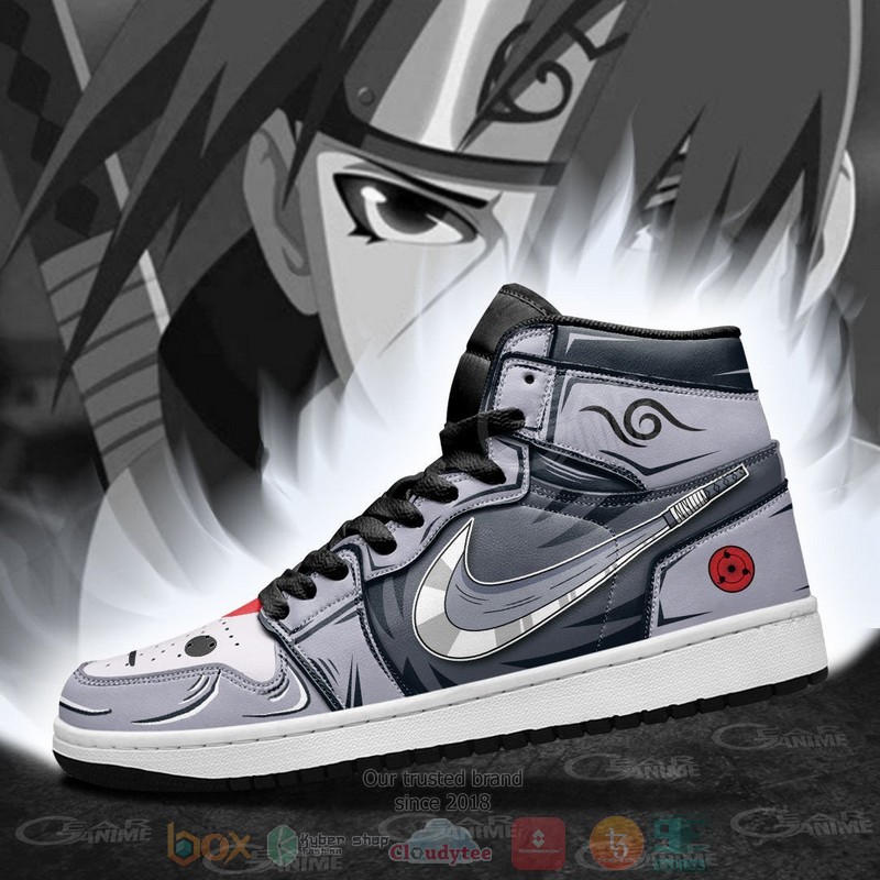 Itachi Anbu Anime Air Jordan high top Sneaker Shoes 4 Itachi Anbu Anime Air Jordan high top shoes 1 2 3
