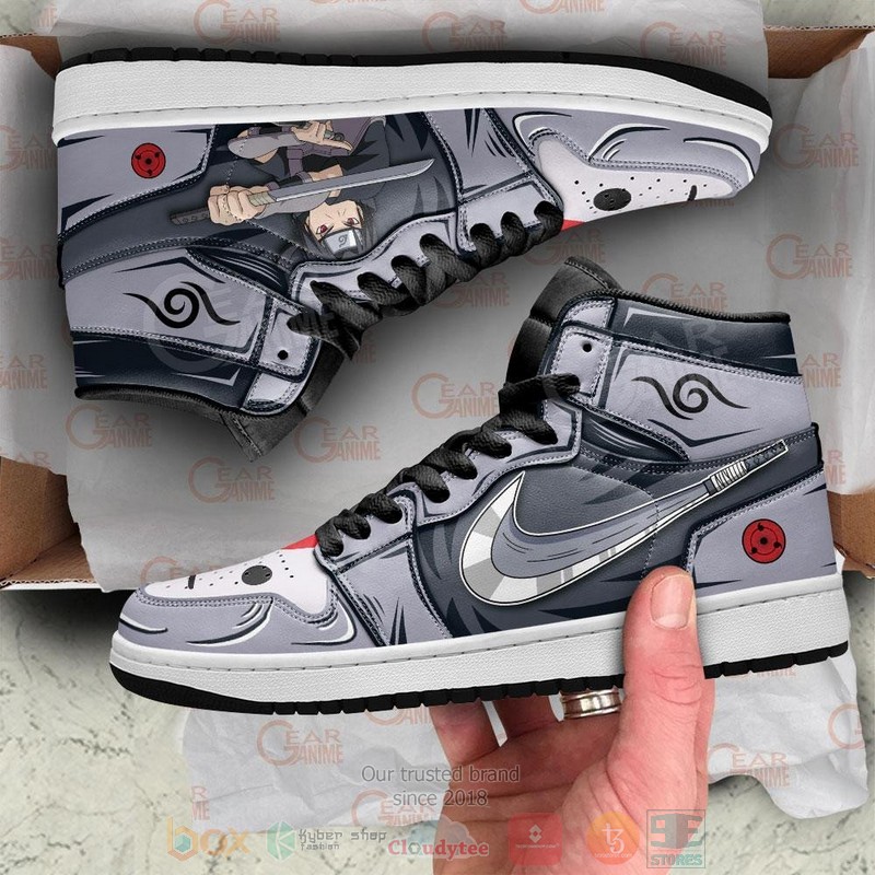 Itachi Anbu Anime Air Jordan high top Sneaker Shoes 5 Itachi Anbu Anime Air Jordan high top shoes 1 2 3 4