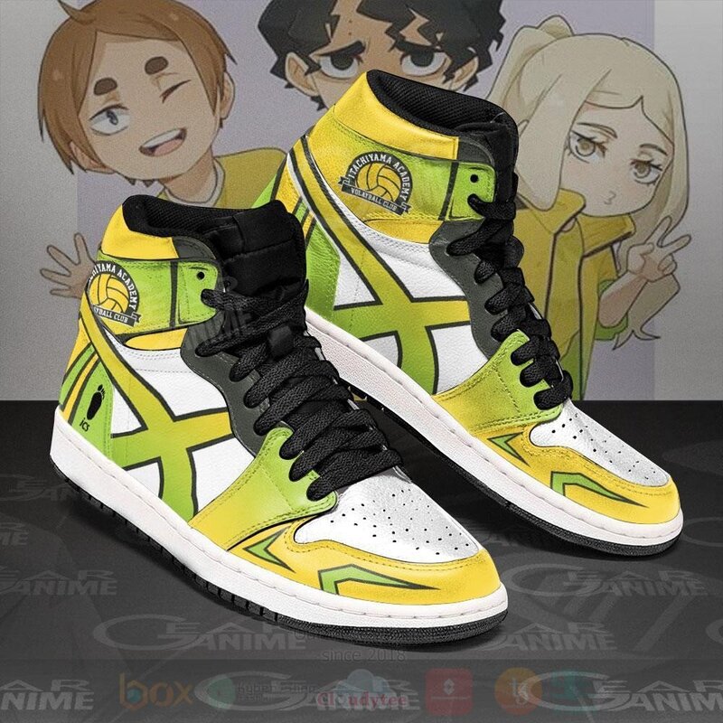 Itachiyama Academy Haikyuu Custom Anime Air Jordan High Top Shoes 1