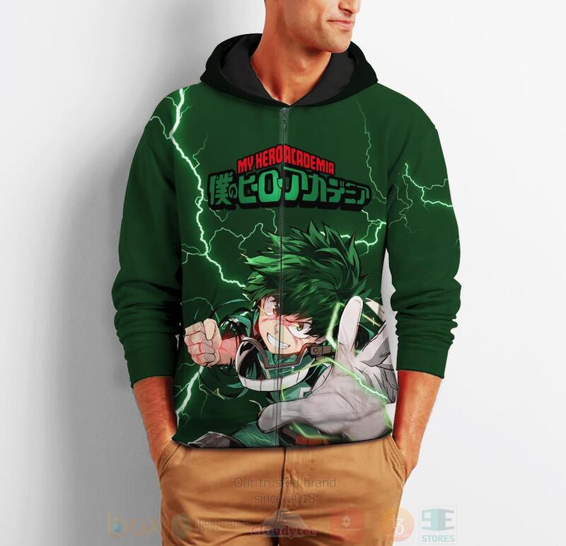 BEST Izuku Midoriya Deku My Hero Academia Anime 3D Hoodie, T-Shirt 2 Izuku Midoriya Deku My Hero Academia Anime 3D Hoodie Shirt 1