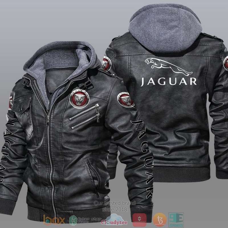 Jaguar Car brand Leather Jacket