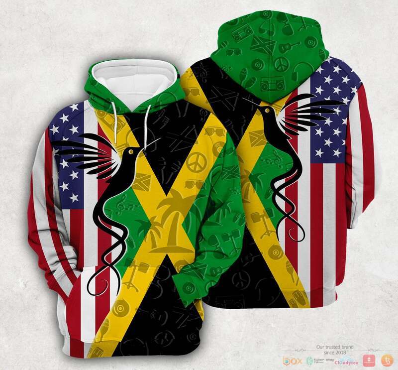 Jamaica Flag And Symbols Dual Citizen 3d full print Hoodie 1 Jamaica Flag And Symbols Dual Citizen Hoodie
