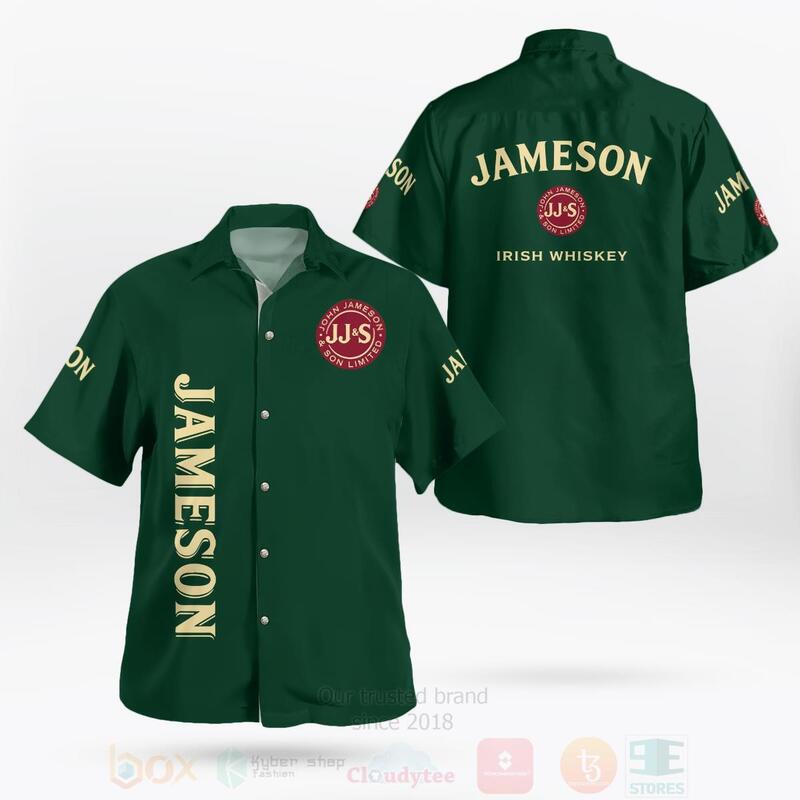Jameson Irish Whiskey Hawaiian Shirt