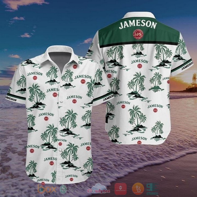 Jameson Irish Whiskey tropical plant Hawaiian Shirt