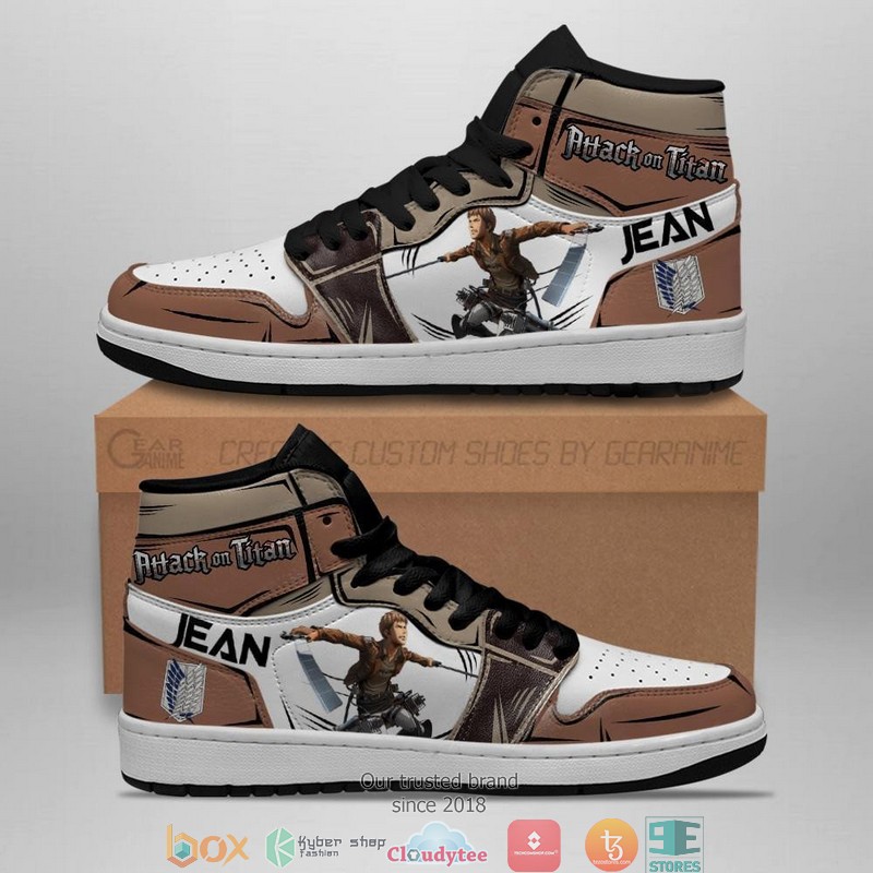 Jean Kirstein Attack On Titan Anime Air Jordan High Top Shoes